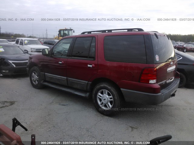 1FMPU15566LA91257 - 2006 FORD EXPEDITION XLT RED photo 3