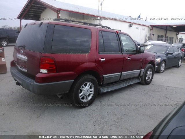 1FMPU15566LA91257 - 2006 FORD EXPEDITION XLT RED photo 4