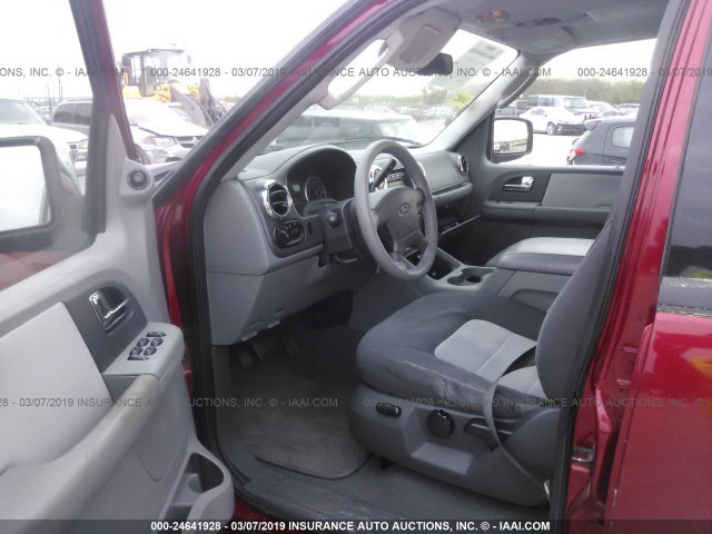 1FMPU15566LA91257 - 2006 FORD EXPEDITION XLT RED photo 5