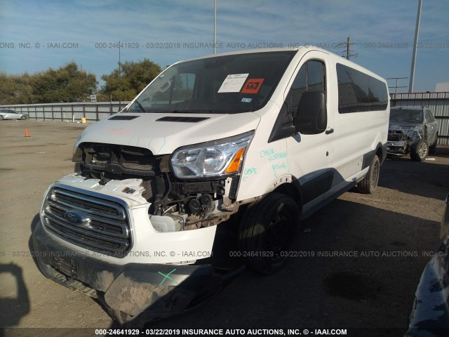 1FBZX2ZM3GKA80577 - 2016 FORD TRANSIT T-350 WHITE photo 2