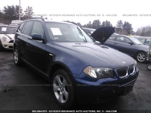 WBXPA93456WG85073 - 2006 BMW X3 3.0I Dark Blue photo 1