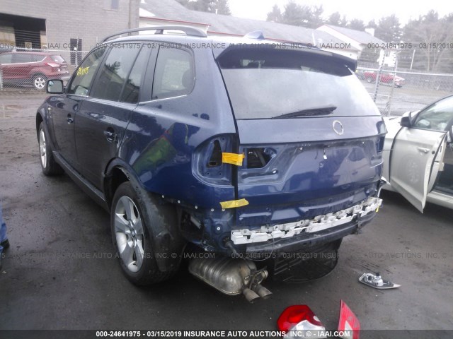 WBXPA93456WG85073 - 2006 BMW X3 3.0I Dark Blue photo 3