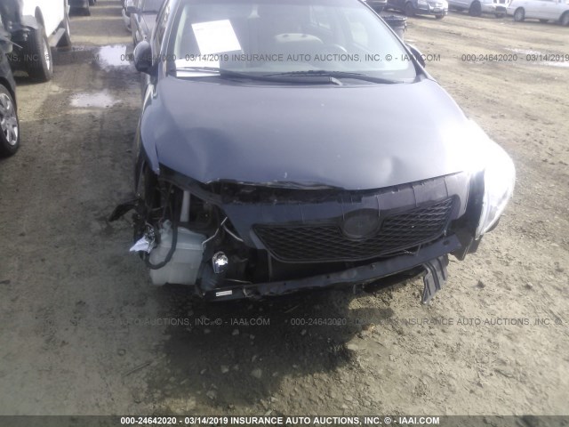 1NXBU4EE4AZ282402 - 2010 TOYOTA COROLLA S/LE/XLE GRAY photo 6