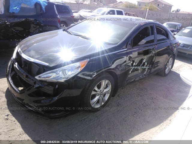 5NPEC4AC4DH578172 - 2013 HYUNDAI SONATA SE/LIMITED BLACK photo 2