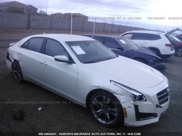 1G6AU5S8XE0143220 - 2014 CADILLAC CTS VSPORT WHITE photo 1