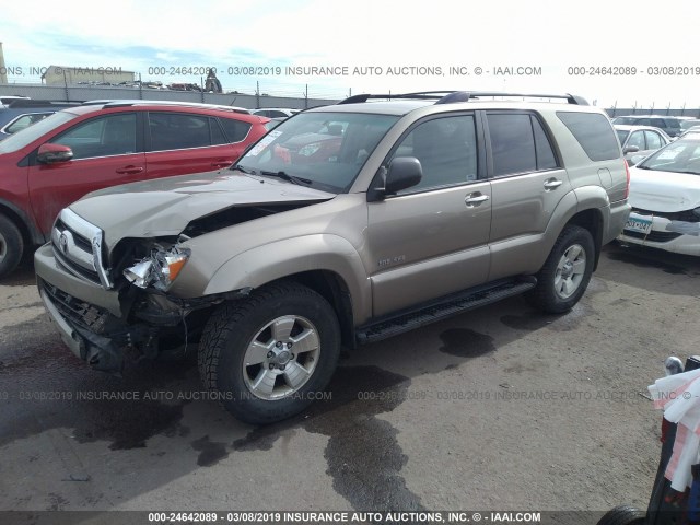 JTEBU14R978087769 - 2007 TOYOTA 4RUNNER SR5/SPORT GOLD photo 2