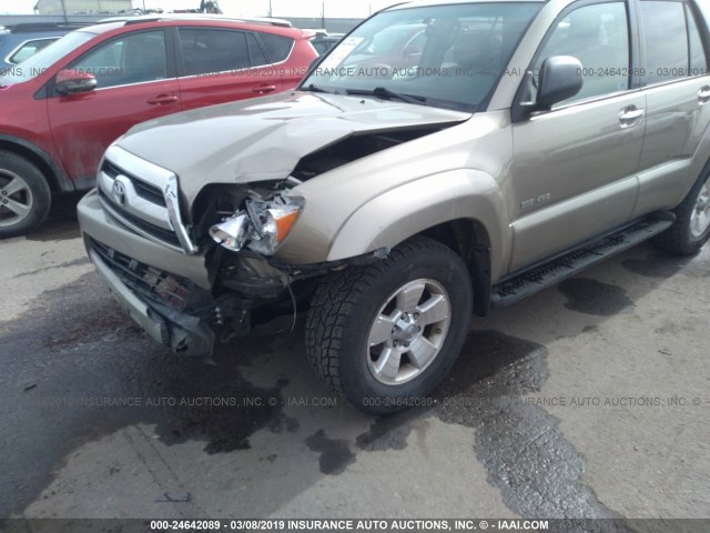 JTEBU14R978087769 - 2007 TOYOTA 4RUNNER SR5/SPORT GOLD photo 6