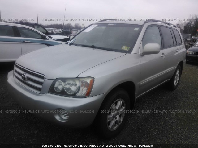 JTEGF21A120032938 - 2002 TOYOTA HIGHLANDER LIMITED SILVER photo 2