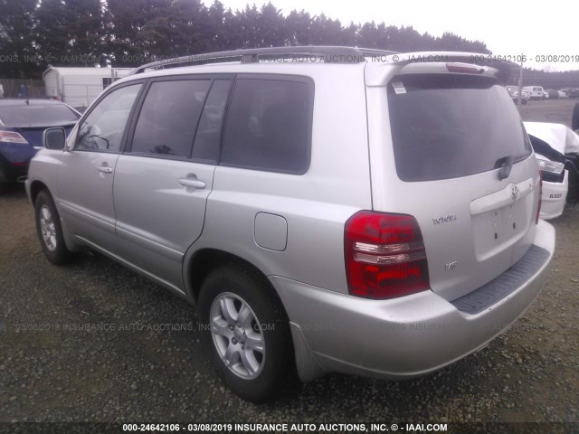 JTEGF21A120032938 - 2002 TOYOTA HIGHLANDER LIMITED SILVER photo 3