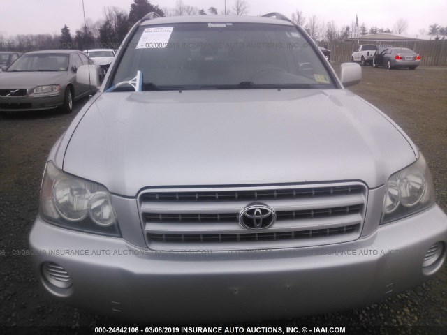 JTEGF21A120032938 - 2002 TOYOTA HIGHLANDER LIMITED SILVER photo 6