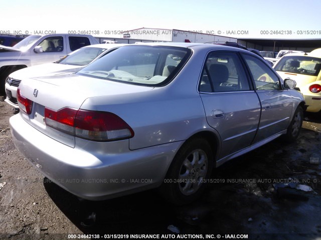 1HGCG66822A123676 - 2002 HONDA ACCORD EX/SE SILVER photo 4