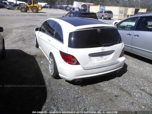 4JGCB75EX7A039246 - 2007 MERCEDES-BENZ R 500 WHITE photo 3