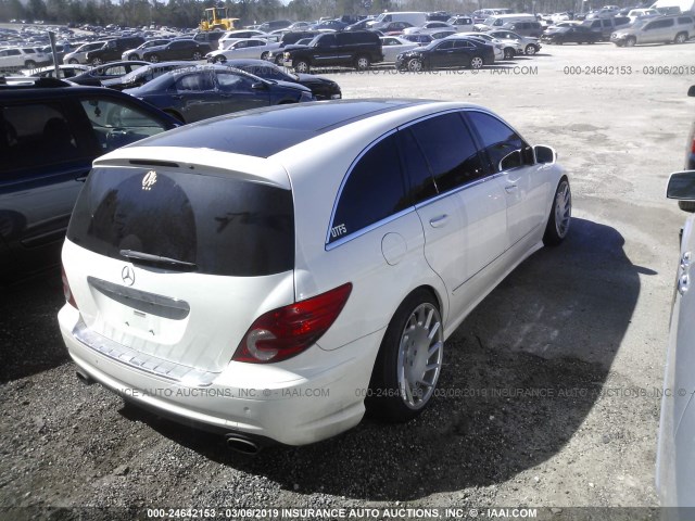 4JGCB75EX7A039246 - 2007 MERCEDES-BENZ R 500 WHITE photo 4