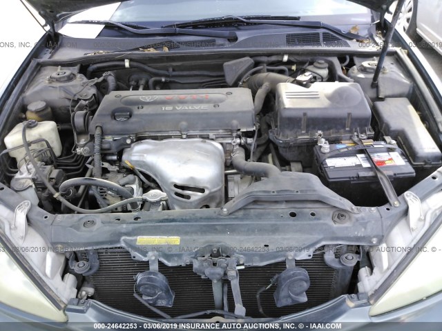 4T1BE32K02U597183 - 2002 TOYOTA CAMRY LE/XLE/SE GREEN photo 10