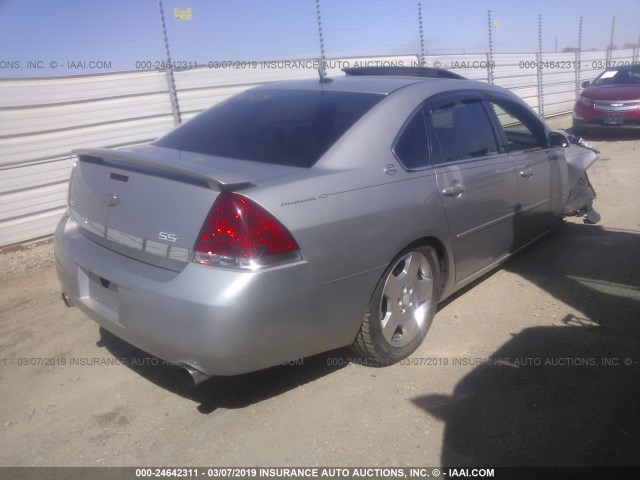 2G1WD58C279266459 - 2007 CHEVROLET IMPALA SUPER SPORT SILVER photo 4