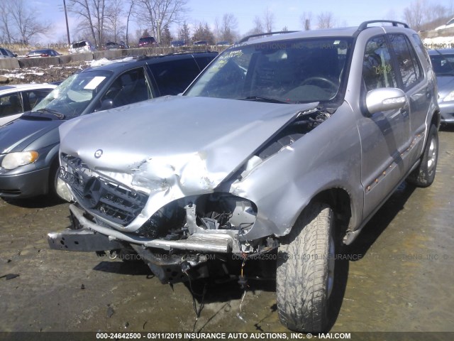 4JGAB54E13A390103 - 2003 MERCEDES-BENZ ML 320 SILVER photo 6