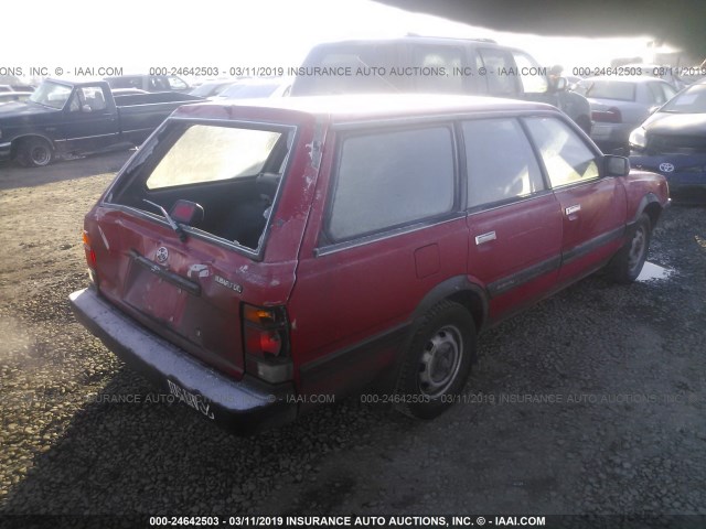 JF1AN42B2JB451728 - 1988 SUBARU DL RED photo 4