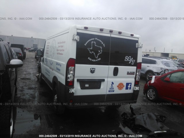 3C6TRVAG2HE547731 - 2017 RAM PROMASTER 1500 1500 STANDARD WHITE photo 3