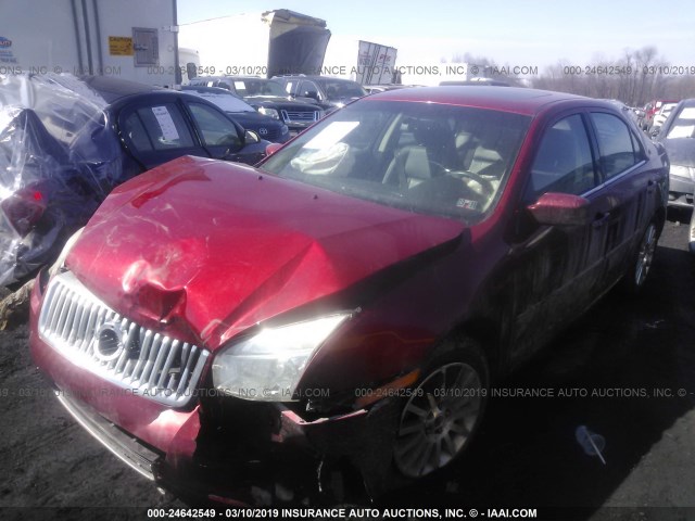 3MEHM08187R606594 - 2007 MERCURY MILAN PREMIER BURGUNDY photo 2