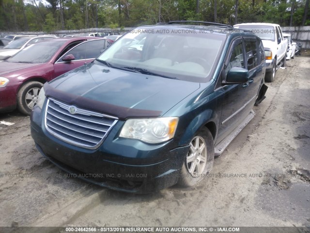 2A8HR54129R563734 - 2009 CHRYSLER TOWN & COUNTRY TOURING GREEN photo 2