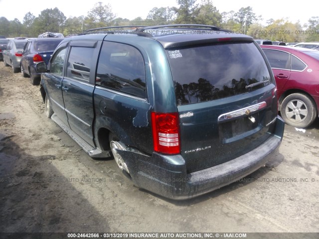 2A8HR54129R563734 - 2009 CHRYSLER TOWN & COUNTRY TOURING GREEN photo 3