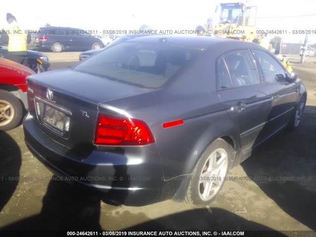 19UUA66226A066855 - 2006 ACURA 3.2TL GRAY photo 4