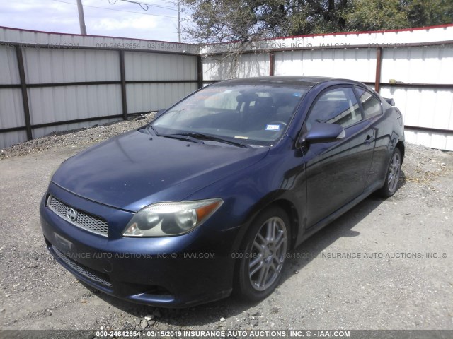 JTKDE177370219629 - 2007 TOYOTA SCION TC ლურჯი ფოტო 2
