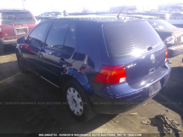 9BWFL61J864004767 - 2006 VOLKSWAGEN GOLF GL BLUE photo 3