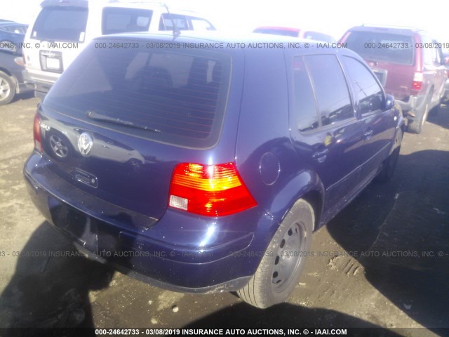 9BWFL61J864004767 - 2006 VOLKSWAGEN GOLF GL BLUE photo 4