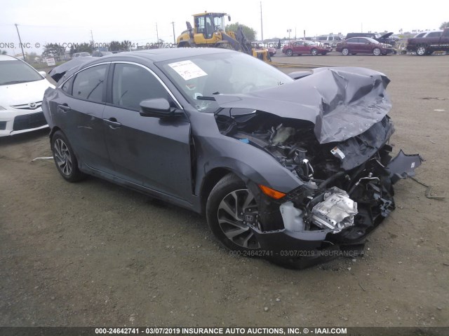 19XFC2F79HE038069 - 2017 HONDA CIVIC EX GRAY photo 1