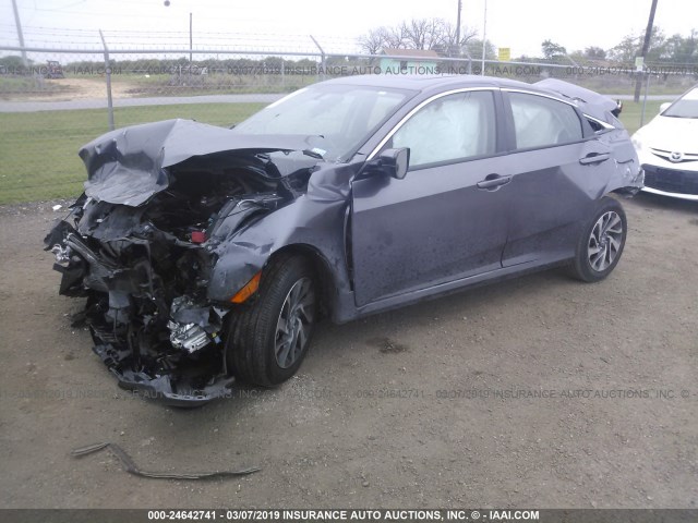 19XFC2F79HE038069 - 2017 HONDA CIVIC EX GRAY photo 2