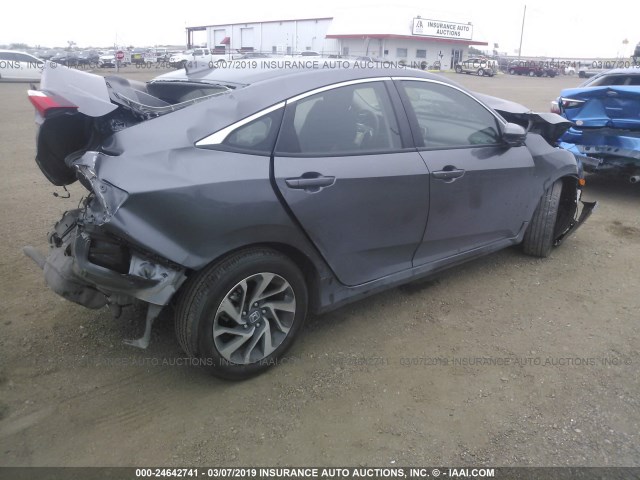 19XFC2F79HE038069 - 2017 HONDA CIVIC EX GRAY photo 4
