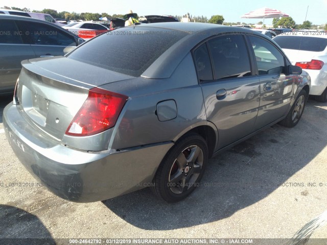 1G8AL55FX6Z131442 - 2006 SATURN ION LEVEL 3 GRAY photo 4