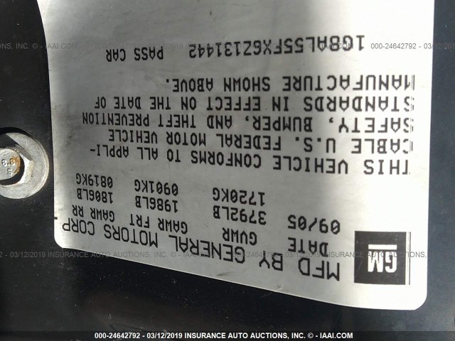 1G8AL55FX6Z131442 - 2006 SATURN ION LEVEL 3 GRAY photo 9