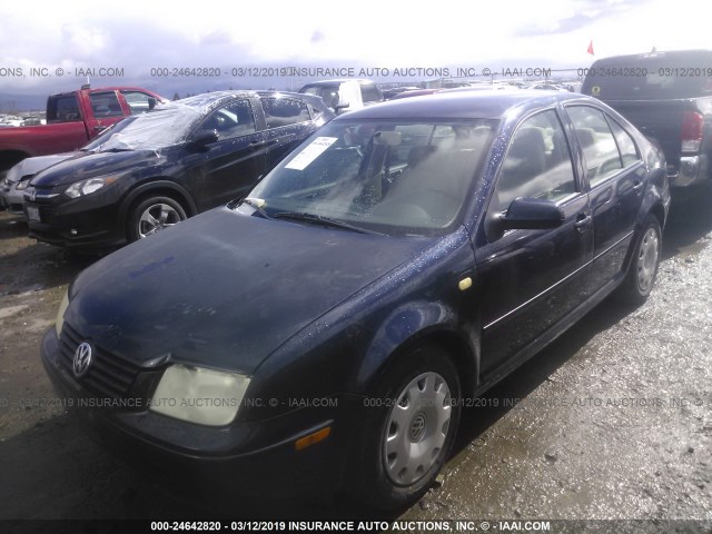 3VWRC29M0YM056610 - 2000 VOLKSWAGEN JETTA GL BLUE photo 2