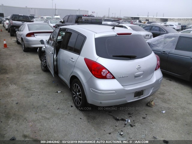 3N1BC1CP0CL362595 - 2012 NISSAN VERSA S/SL SILVER photo 3