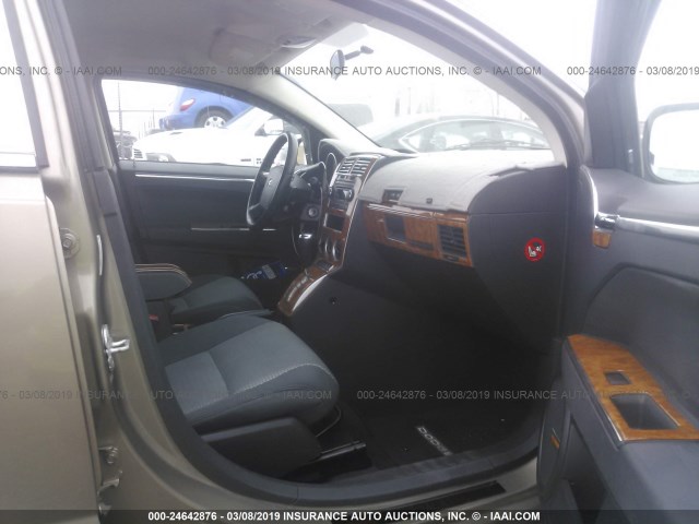 1B3HB48B18D764679 - 2008 DODGE CALIBER SXT GOLD photo 5