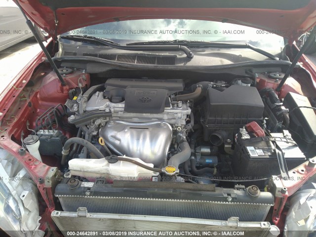 4T1BF1FK5EU812718 - 2014 TOYOTA CAMRY L/SE/LE/XLE Qırmızı foto 10