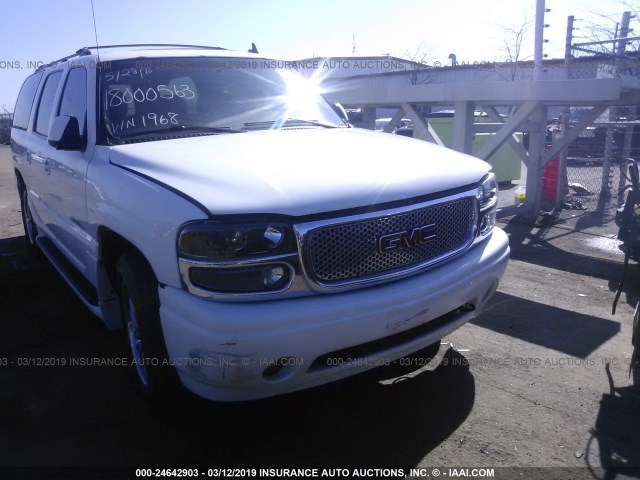 1GKFK66U66J144290 - 2006 GMC YUKON XL DENALI WHITE photo 6