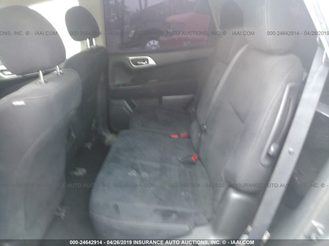 5N1AR2MN0FC633869 - 2015 NISSAN PATHFINDER S/SV/SL/PLATINUM GRAY photo 8