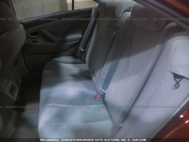 4T1BE46K17U008875 - 2007 TOYOTA CAMRY NEW GENERAT CE/LE/XLE/SE RED photo 8