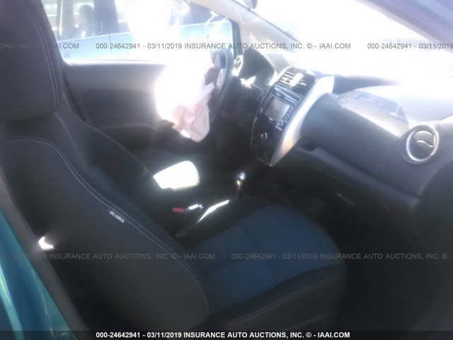 3N1CE2CP8FL435642 - 2015 NISSAN VERSA NOTE S/S PLUS/SV/SL/SR TEAL photo 5