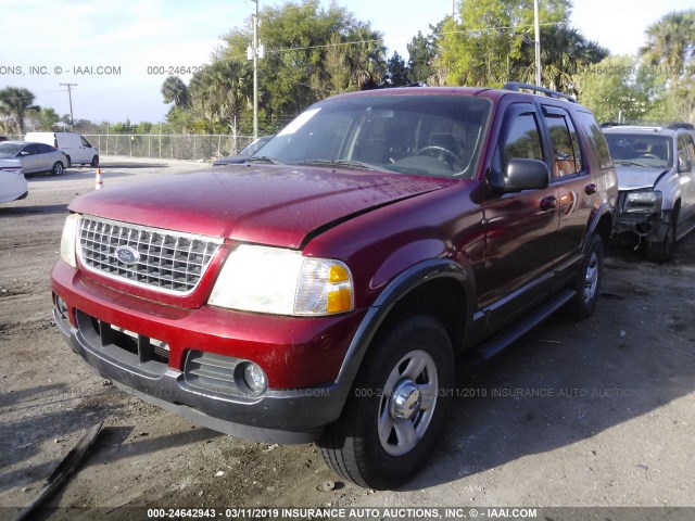 1FMZU73WX3UA52698 - 2003 FORD EXPLORER XLT/XLT SPORT/NBX RED photo 2