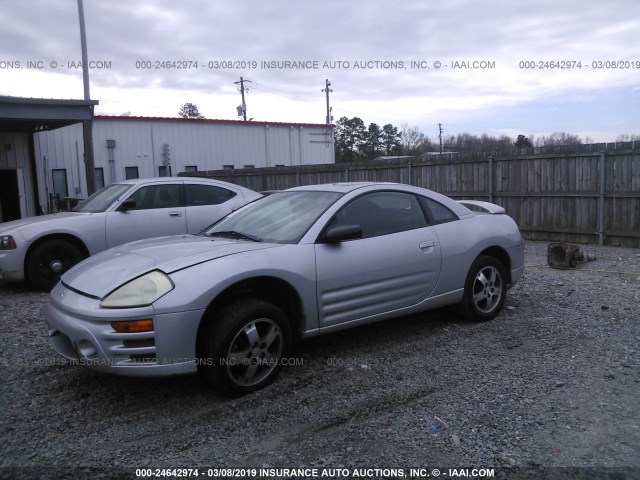 4A3AC44GX3E110407 - 2003 MITSUBISHI ECLIPSE GS SILVER photo 2