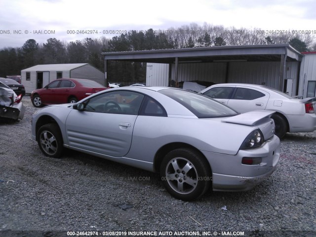 4A3AC44GX3E110407 - 2003 MITSUBISHI ECLIPSE GS SILVER photo 3