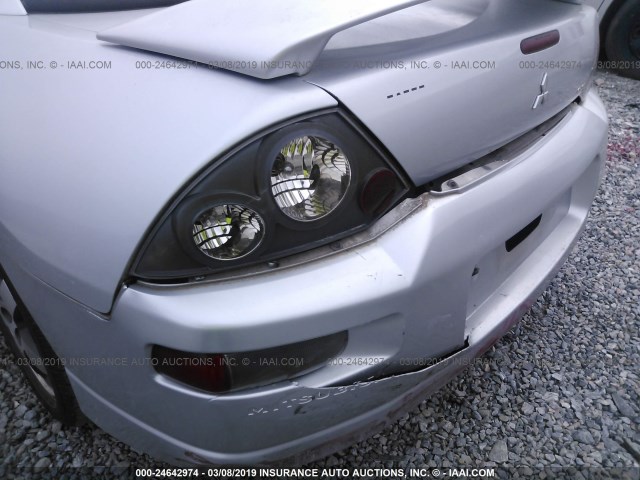 4A3AC44GX3E110407 - 2003 MITSUBISHI ECLIPSE GS SILVER photo 6