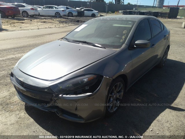 1C3CDFBAXDD333514 - 2013 DODGE DART SXT BLACK photo 2