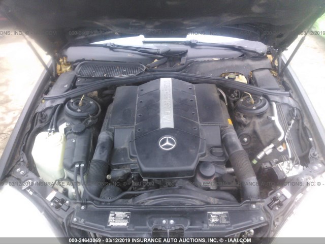 WDBNG75J31A137181 - 2001 MERCEDES-BENZ S 500 BLACK photo 10