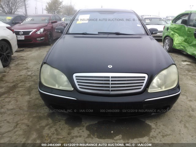 WDBNG75J31A137181 - 2001 MERCEDES-BENZ S 500 BLACK photo 6