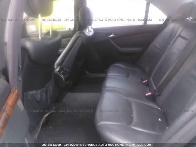 WDBNG75J31A137181 - 2001 MERCEDES-BENZ S 500 BLACK photo 8